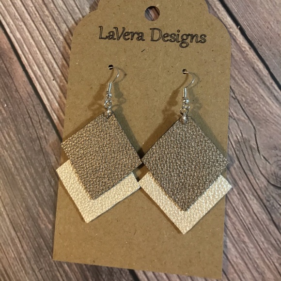 Faux Leather Earrings - Picture 1 of 1